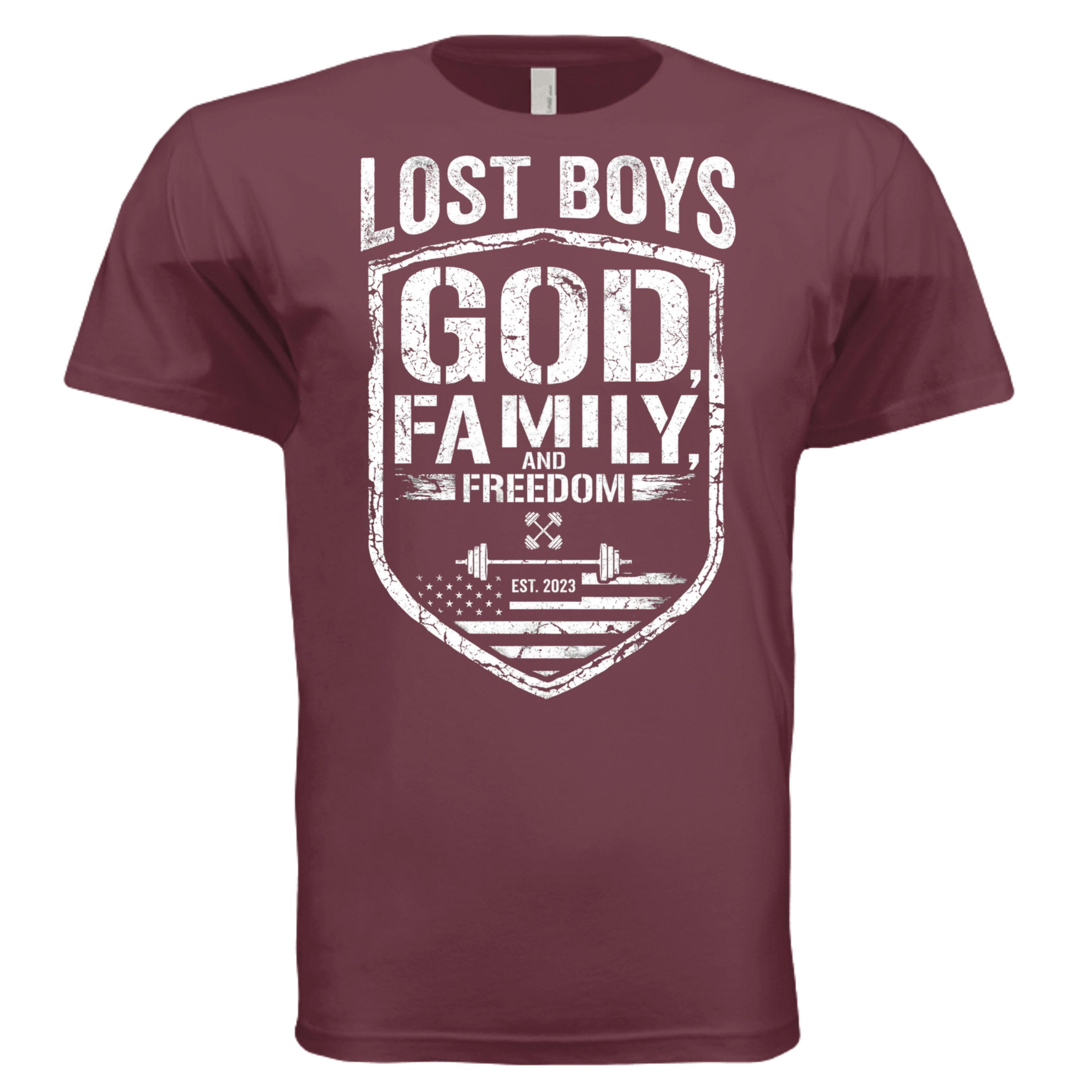 Heather Maroon - 6410 - FRONT